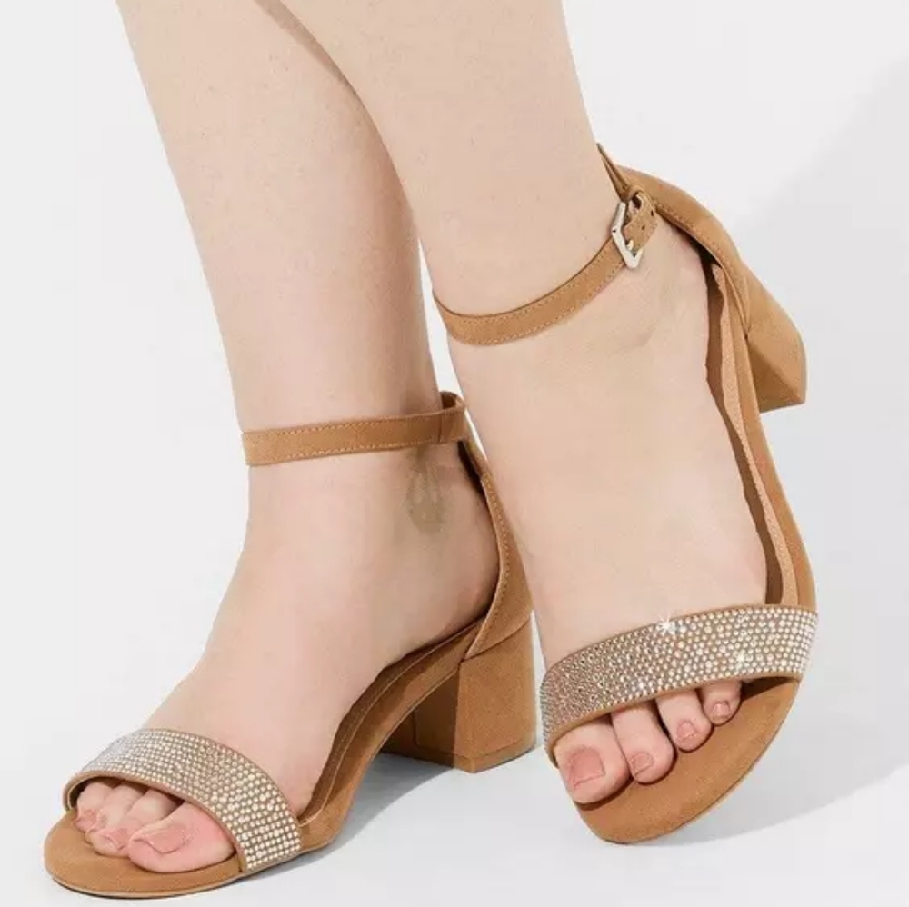 Torrid Embellished Strap Block Heel (WW) Size 12 - Picture 5 of 6